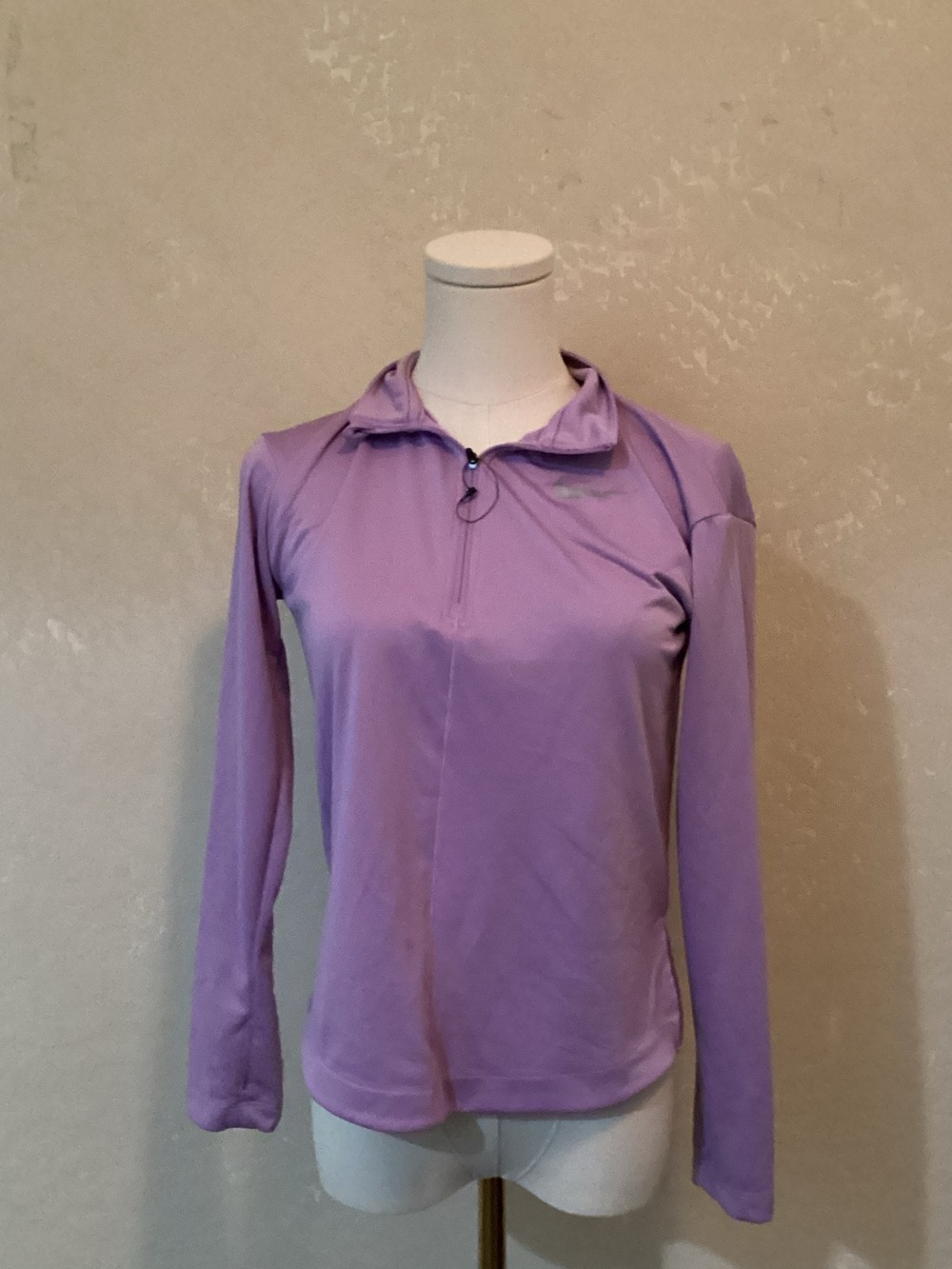 Nike Lavender Long Sleeve Quarter-Zip Top